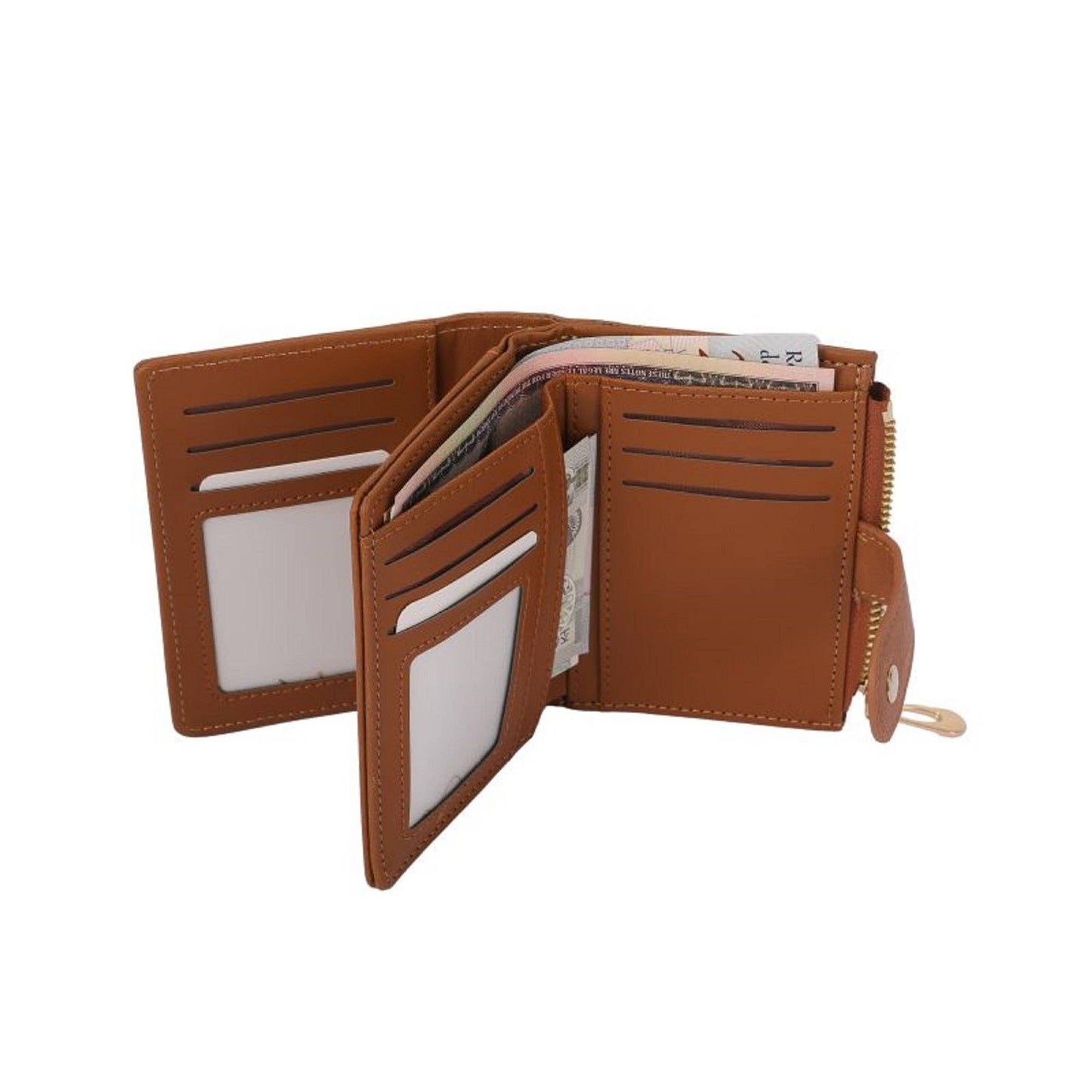 Lena Vegan Leather Laser Cut Out Detail Wallet