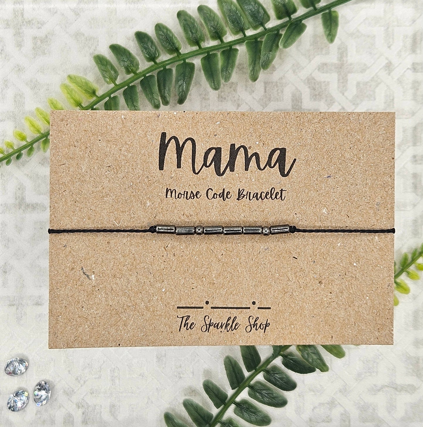 Handmade Morse Code Bracelet - Mama