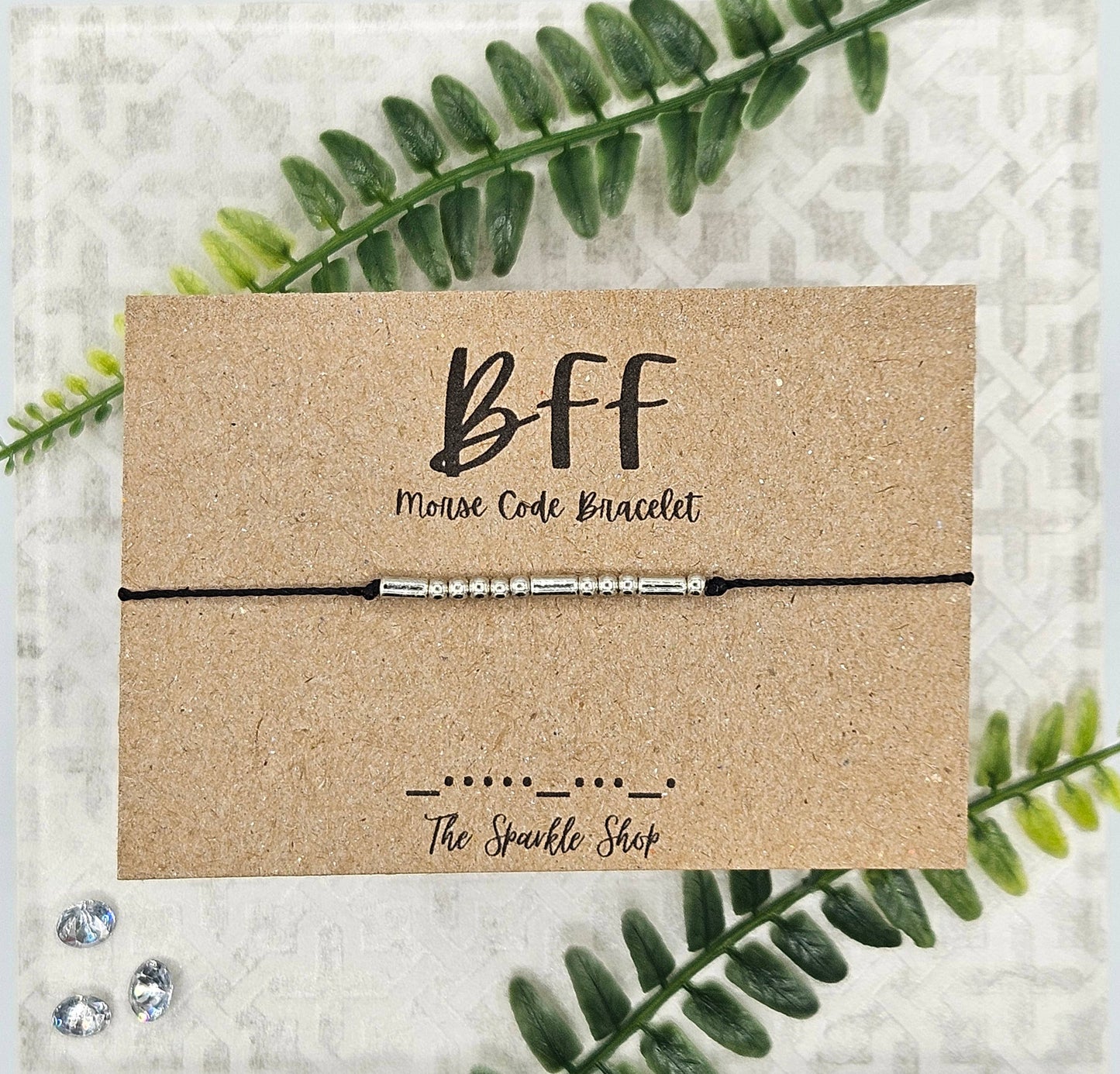 Handmade Morse Code Bracelet - BFF