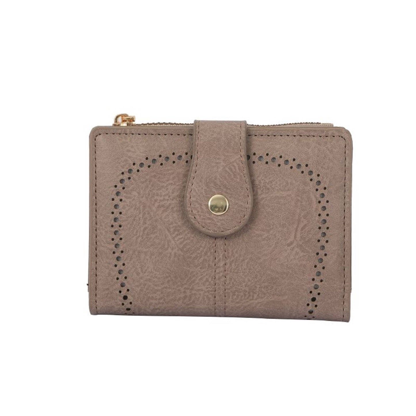 Lena Vegan Leather Laser Cut Out Detail Wallet