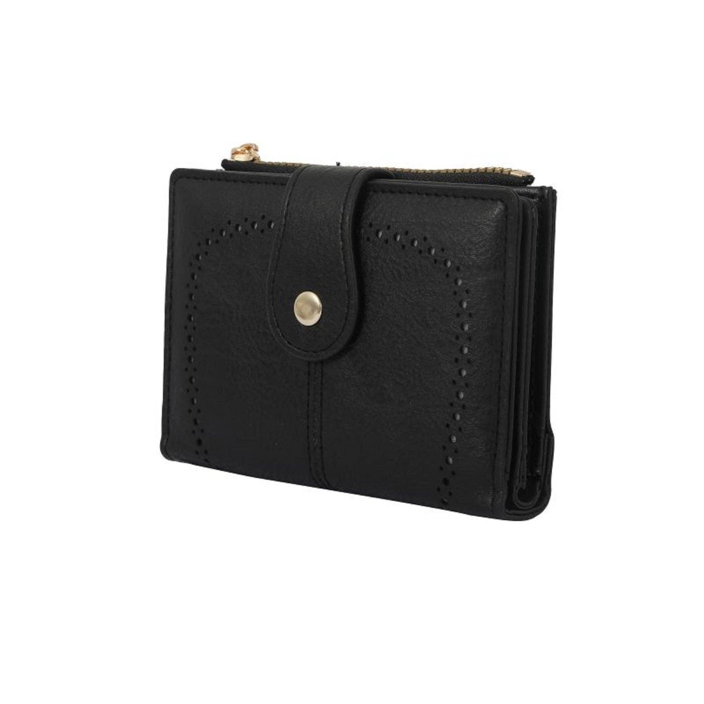 Lena Vegan Leather Laser Cut Out Detail Wallet
