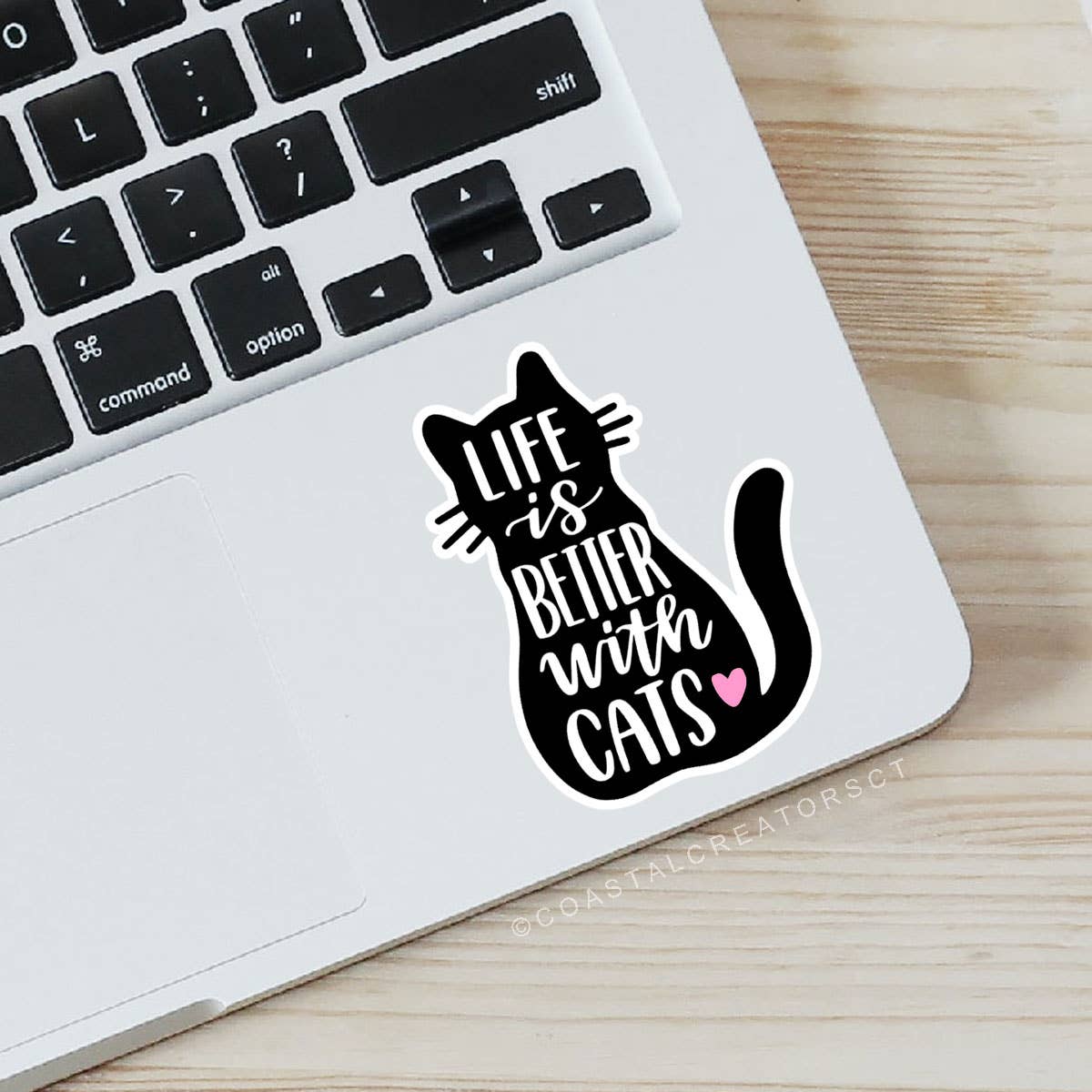Life is Better with Cats Laptop Waterproof Vinyl Sticker