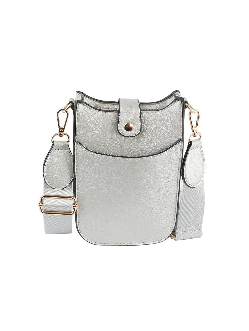 Woven Strap Accented Crossbody Sling