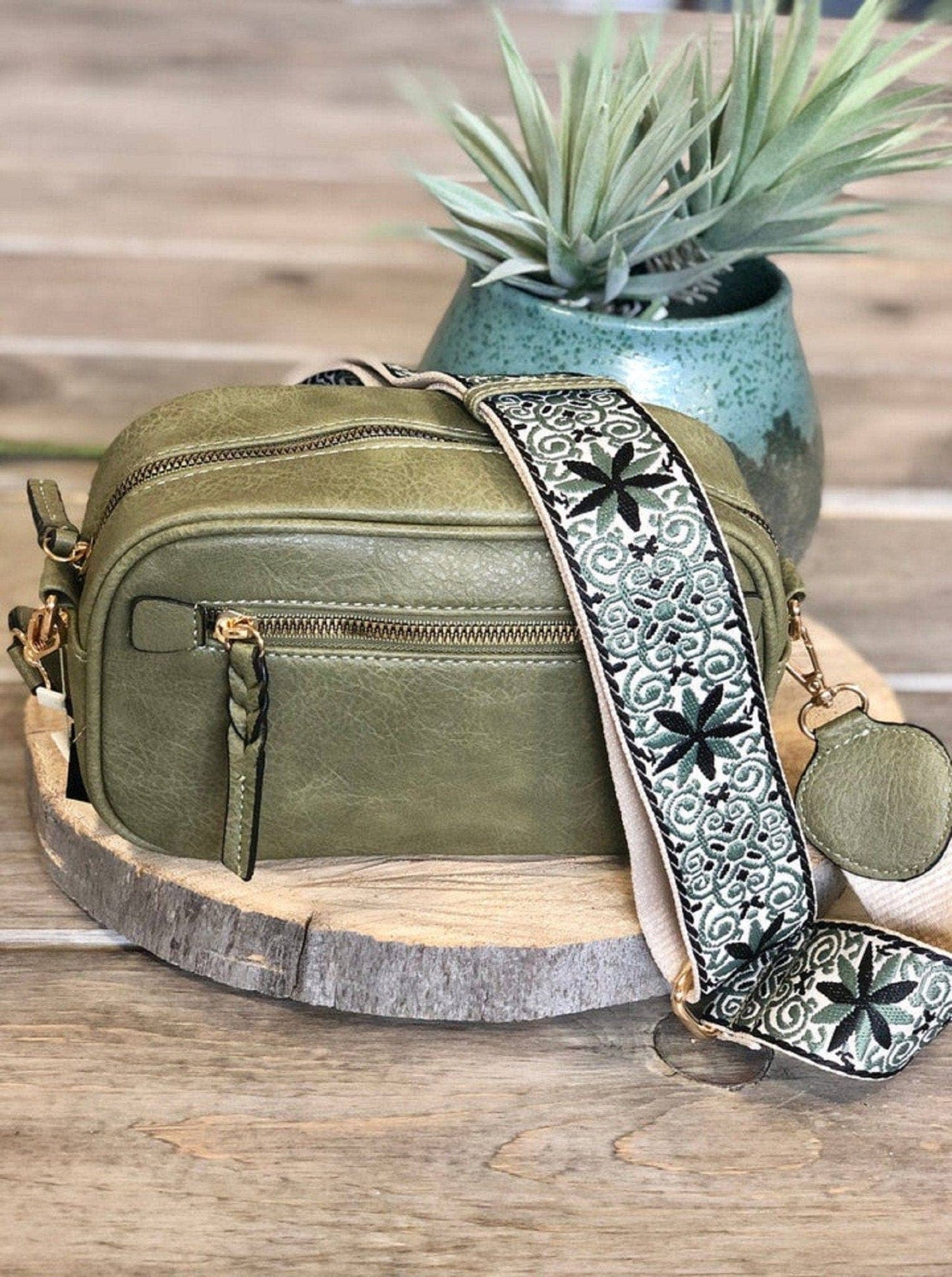 Boho Guitar Strap Women's Crossbody Bag