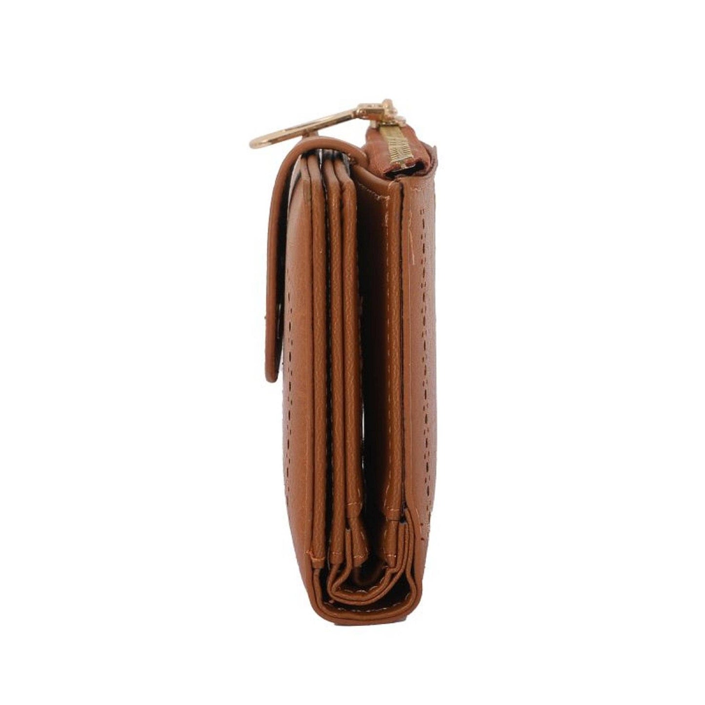 Lena Vegan Leather Laser Cut Out Detail Wallet