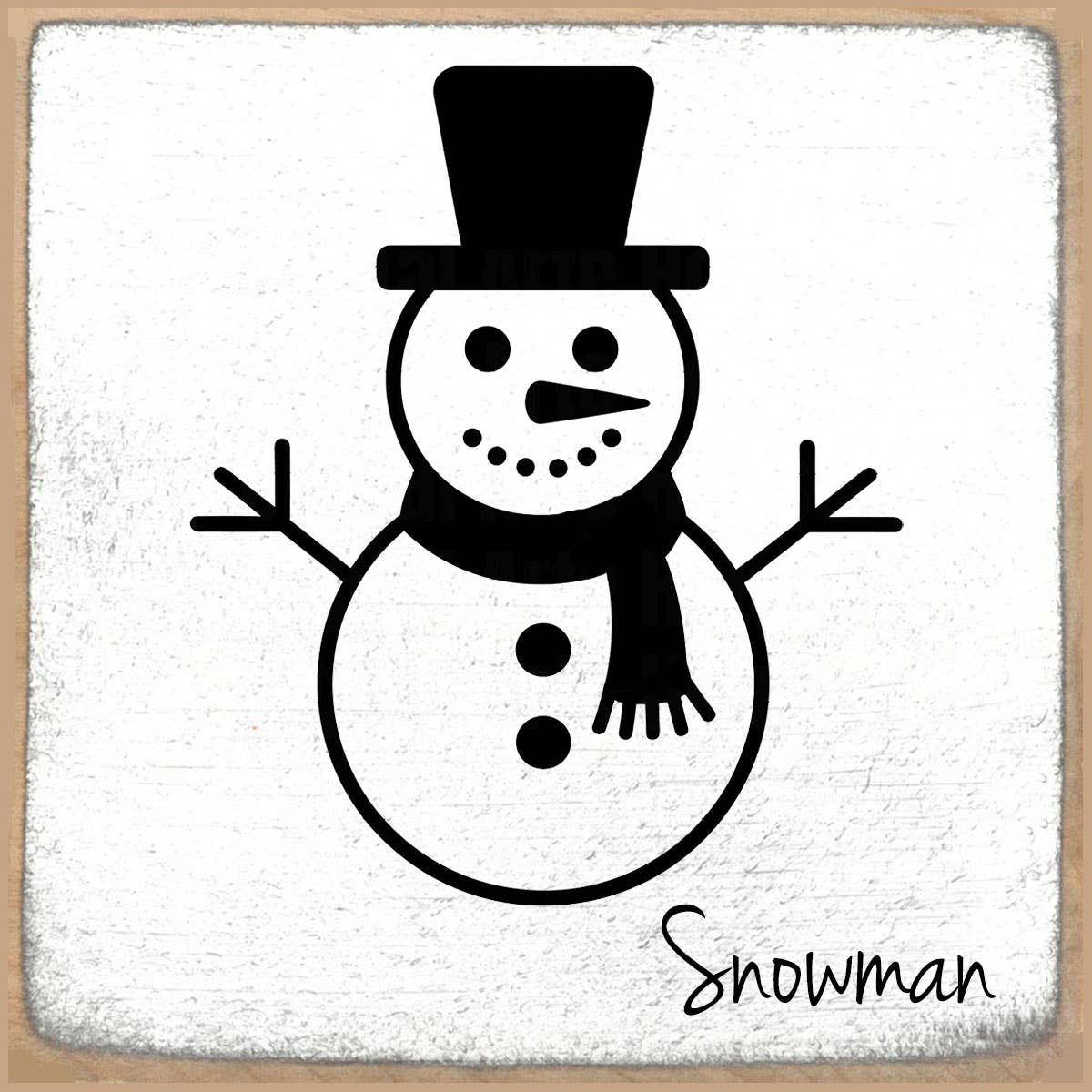 4X4 Snowman