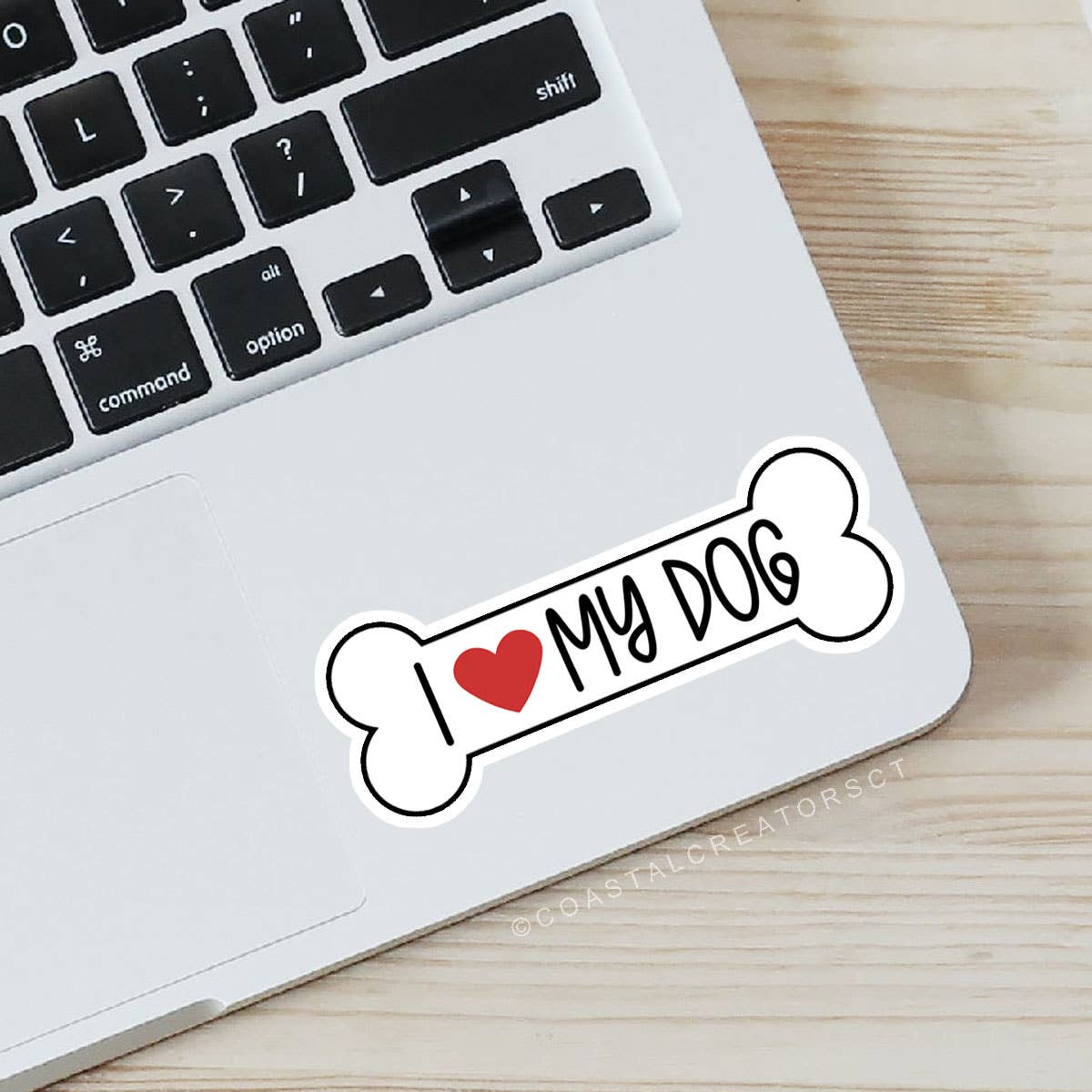 I Love My Dog Laptop, Phone, Water Bottle Sticker