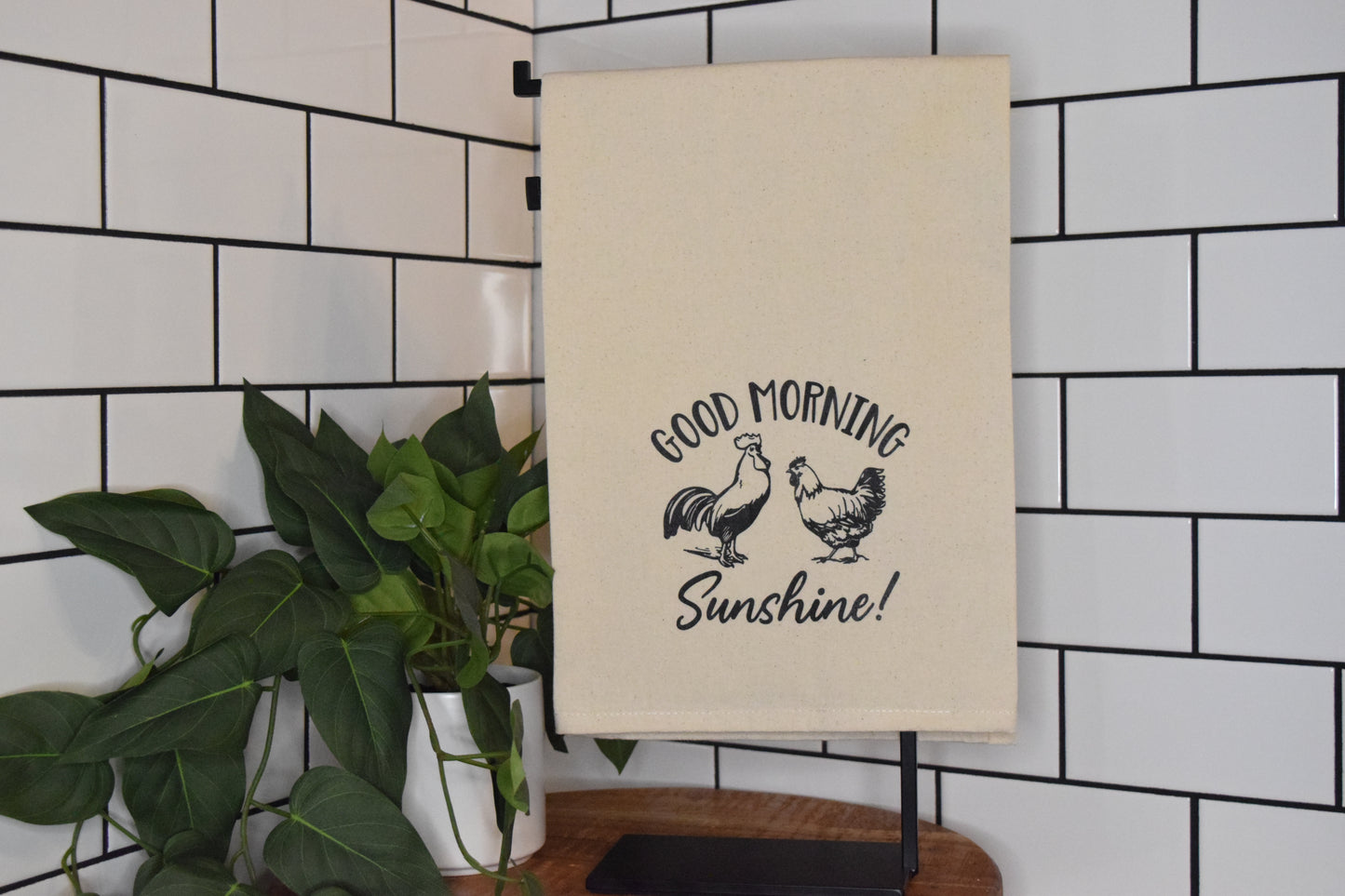 Good Morning Tea Towel - Wilks Works