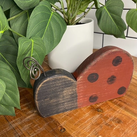 Lady Bug Shelf Sitter - Wilks Works
