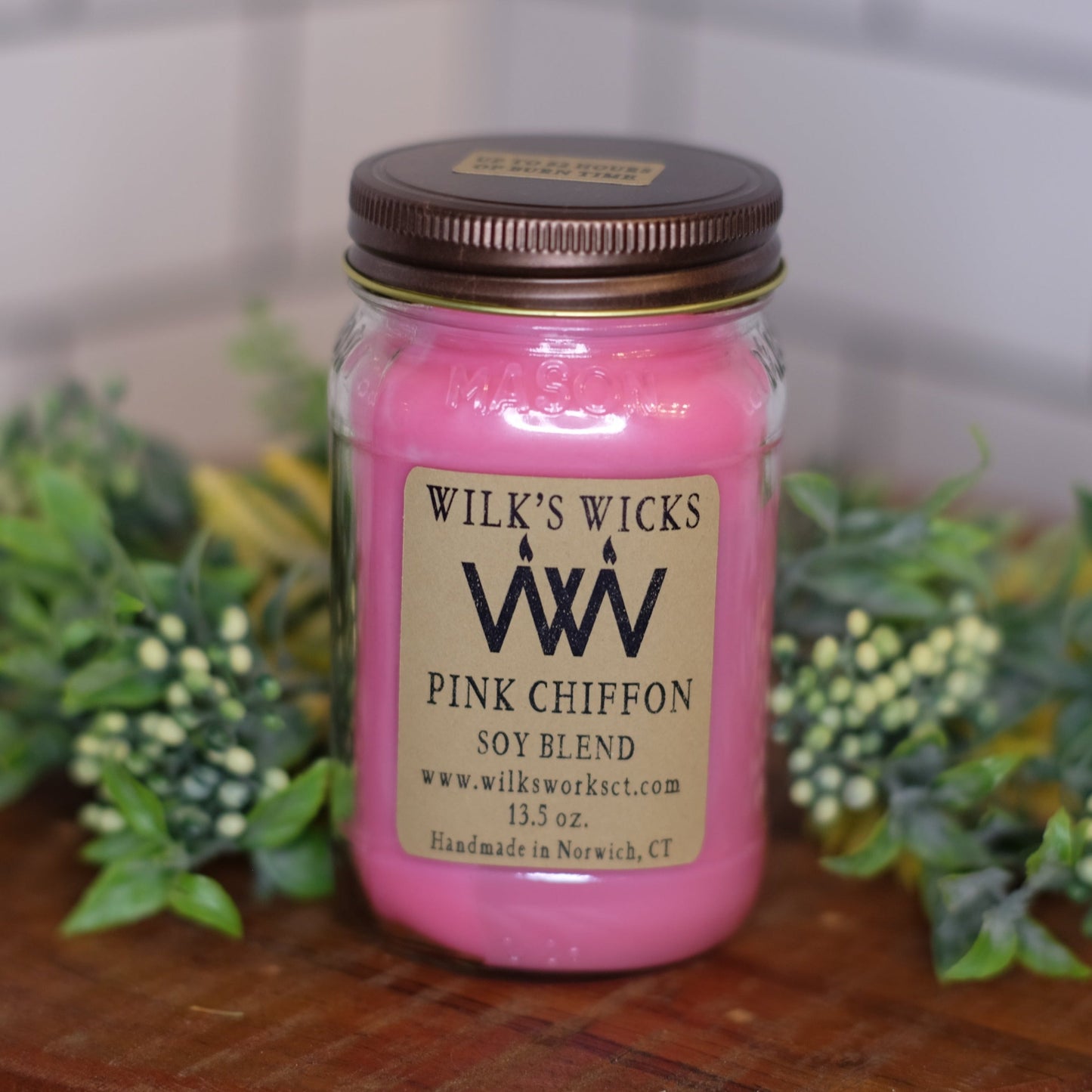 Pink Chiffon Candle - Wilks Works