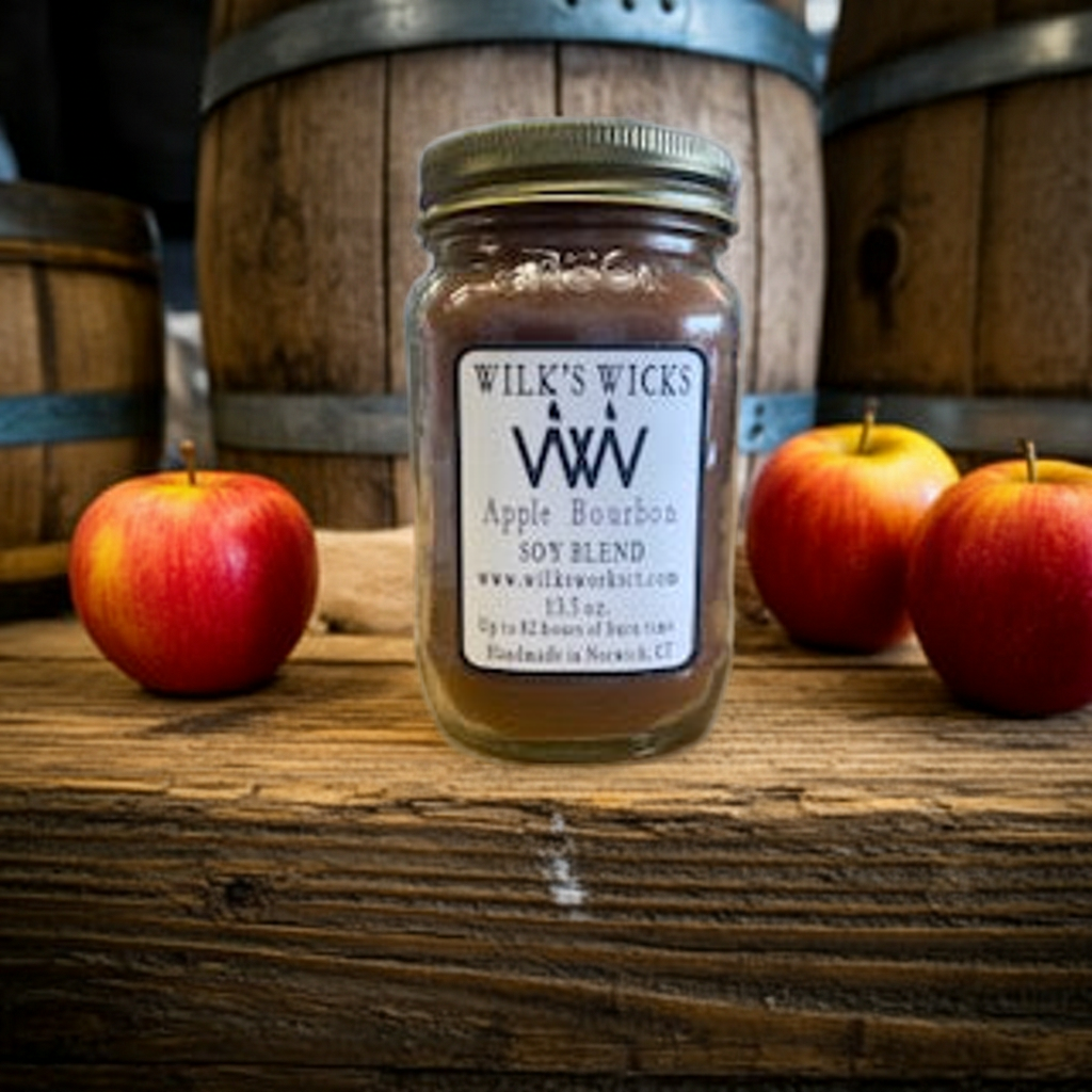 Apple Bourbon Candle - Handmade Soy Blend