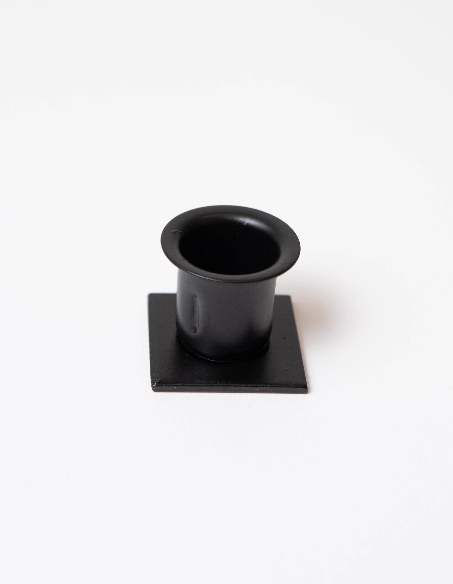 Black Iron Square Taper Holder