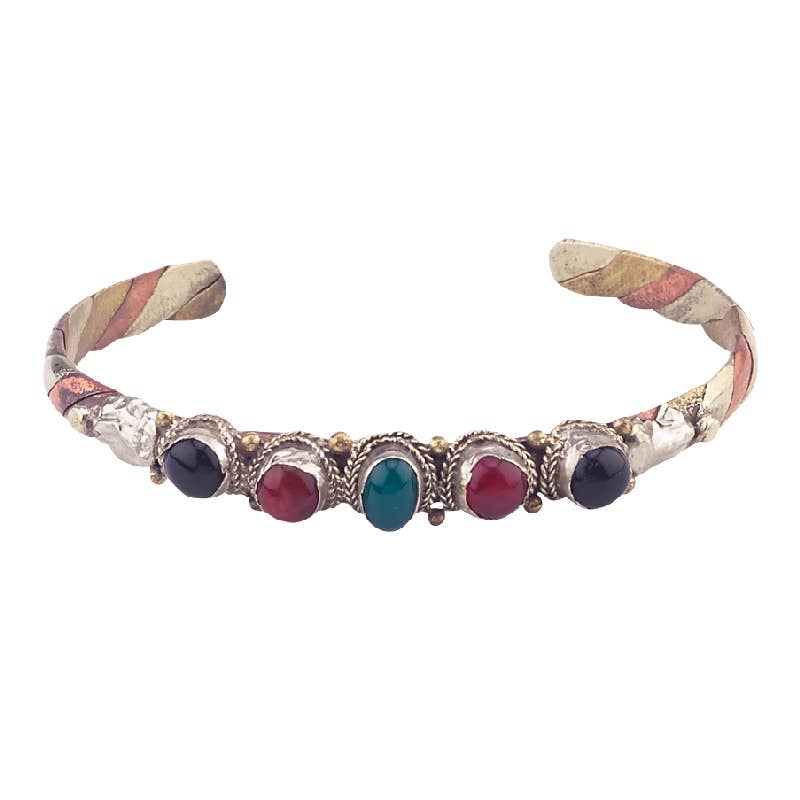 1/4" 5 Stone Cuff