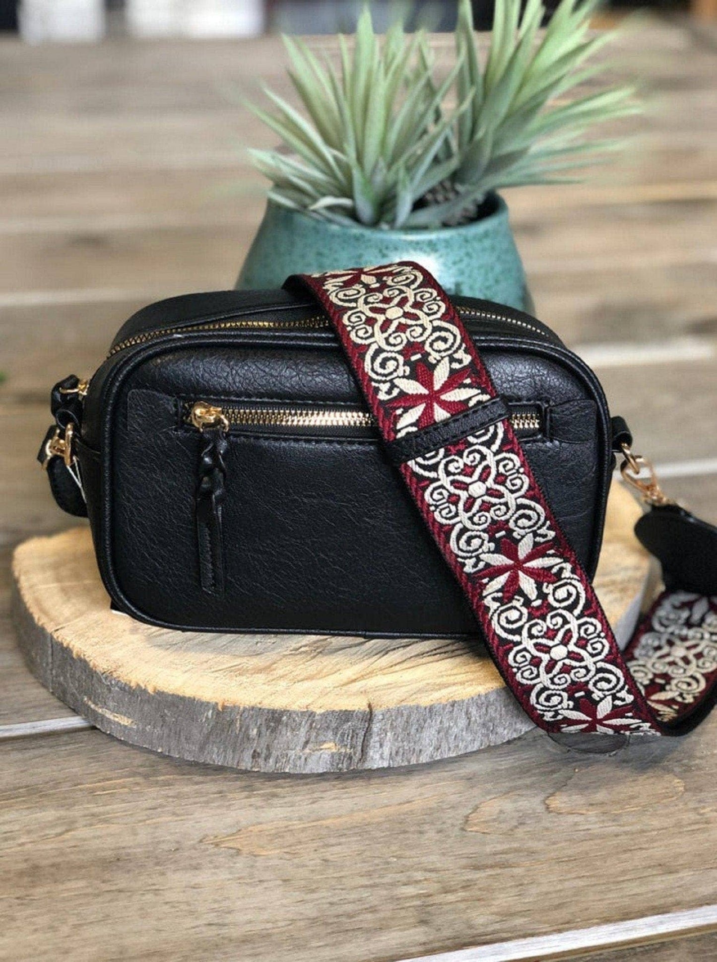 Boho Guitar Strap Women's Crossbody Bag