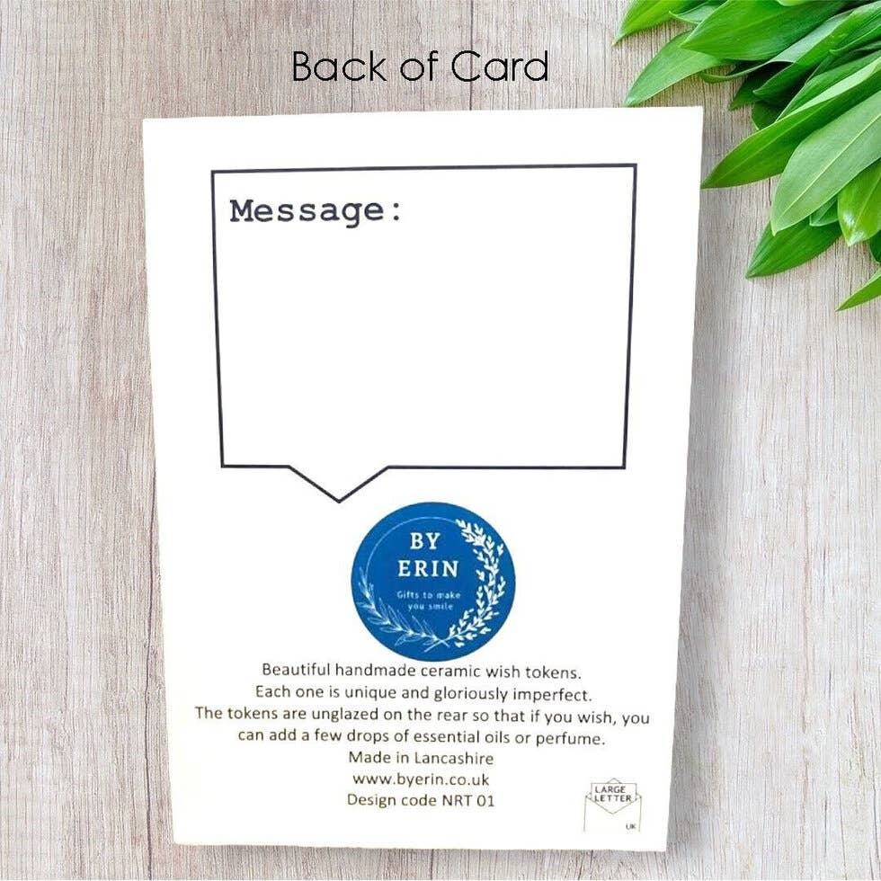 Empowered Women... Ceramic Pocket Token Pocket Hug and Card