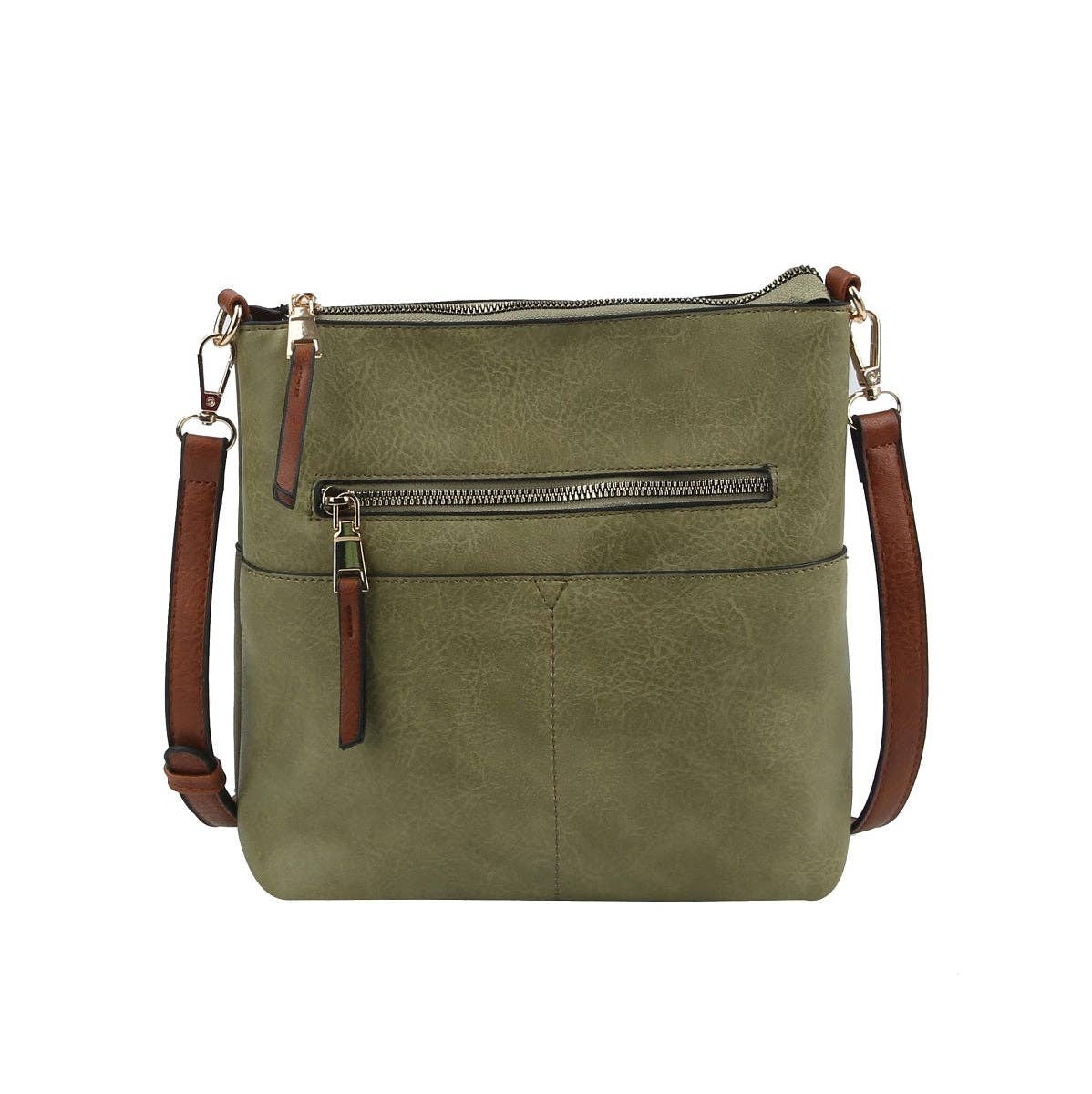 Elina Zipper Crossbody Bag