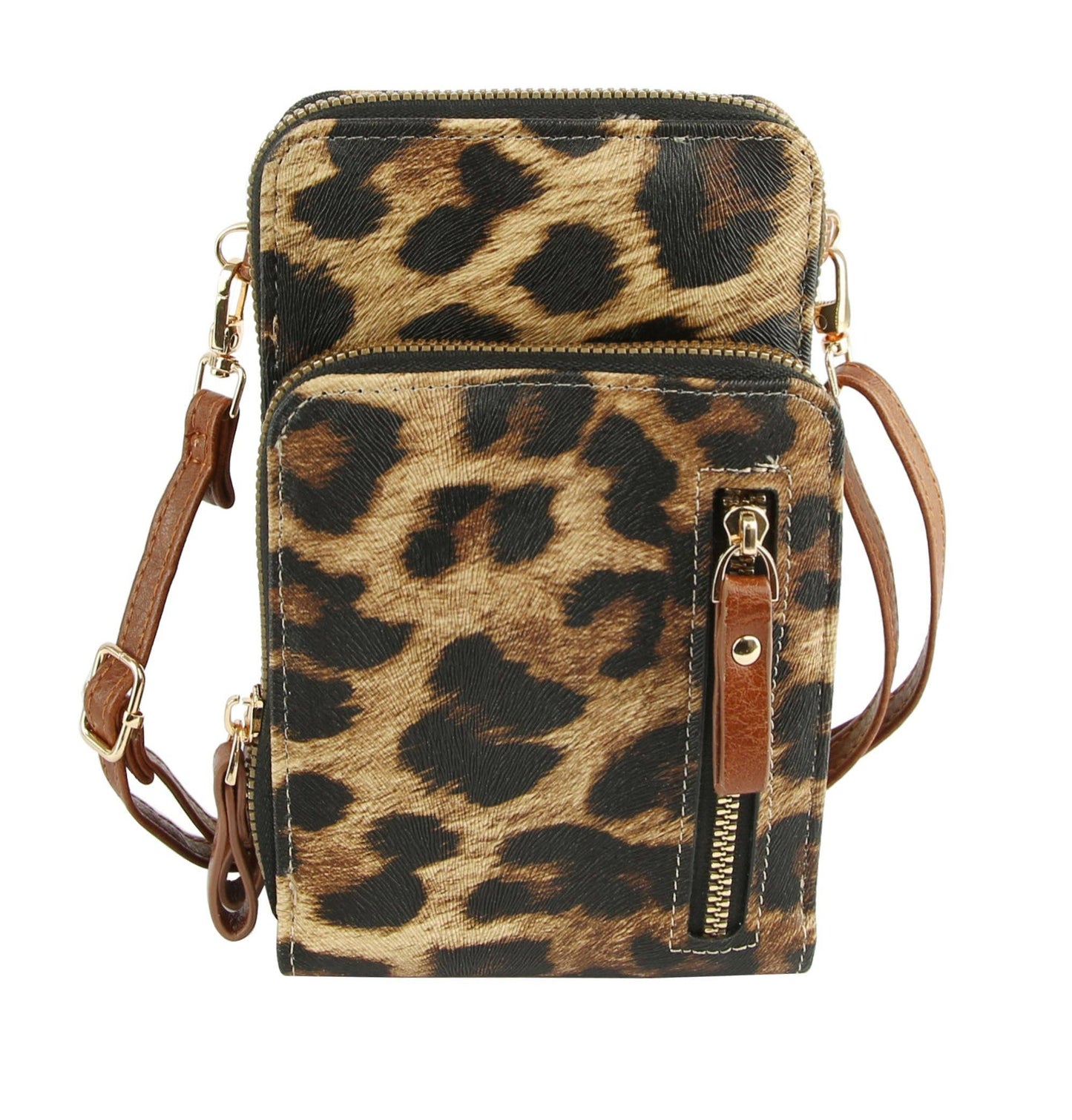 Multi Pocket Cellphone Crossbody Bag