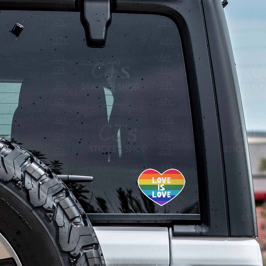 Pride Love Is Love Hearts Sticker
