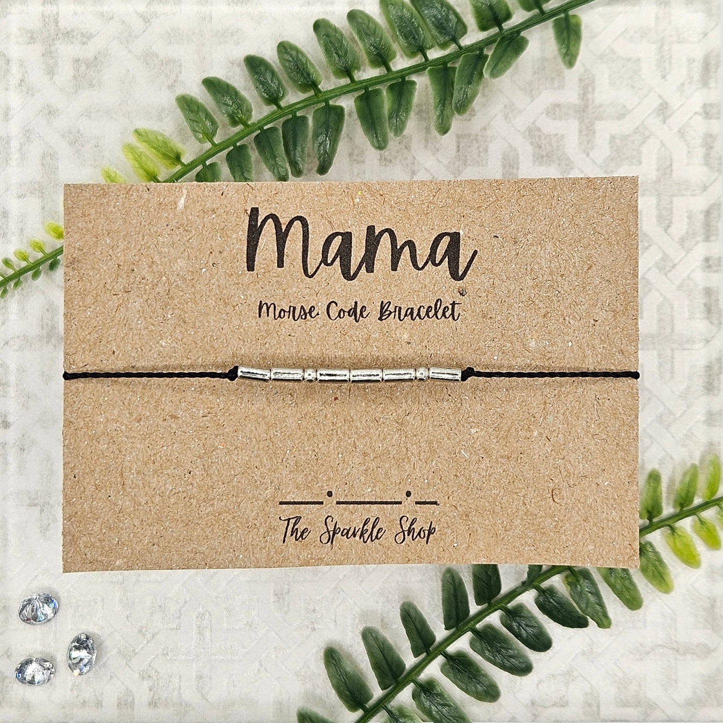 Handmade Morse Code Bracelet - Mama