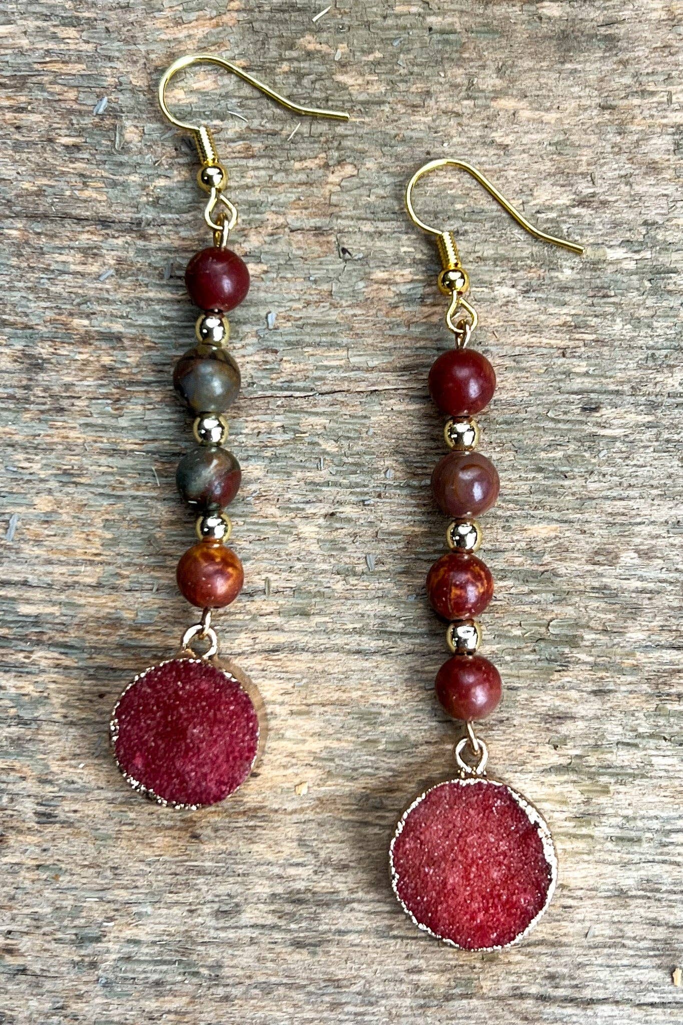 Zambia Earrings Mahogany