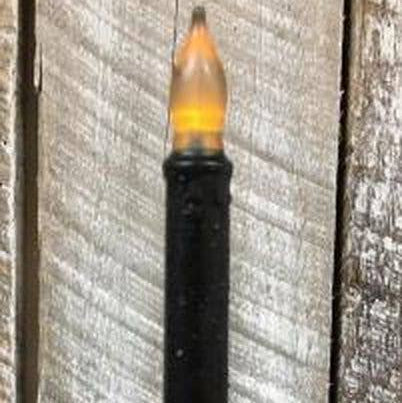Black Taper LED Candle w/Timer