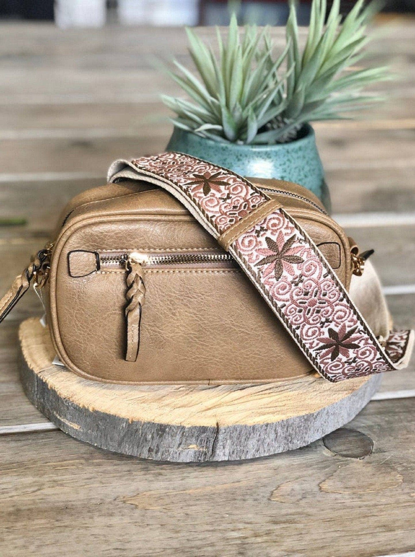 Boho Guitar Strap Women's Crossbody Bag