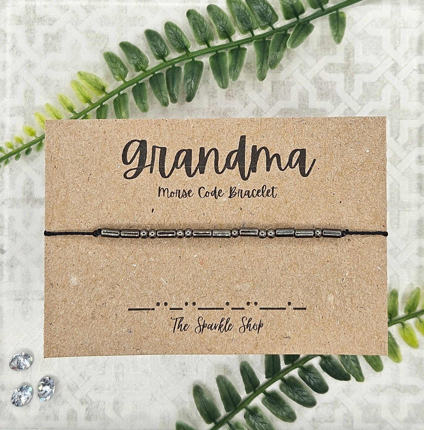 Handmade Morse Code Bracelet - Grandma