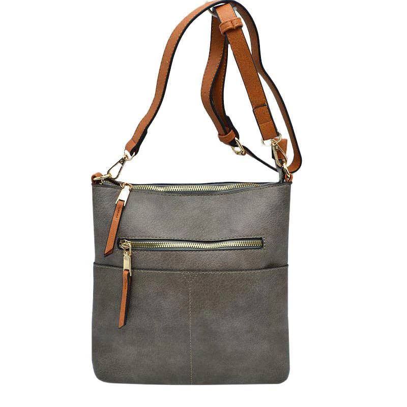 Elina Zipper Crossbody Bag