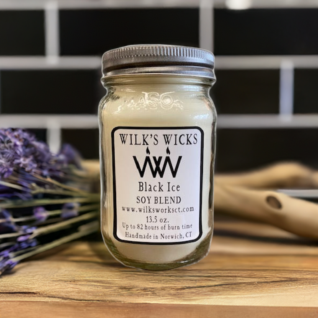 Black Ice Candle - Handmade Soy Blend