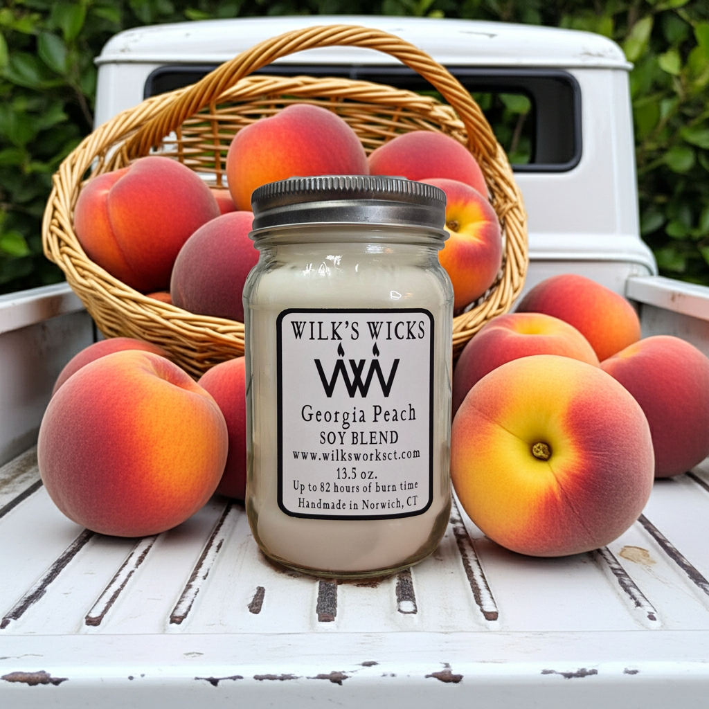 Georgia Peach Candle - Handmade Soy Blend