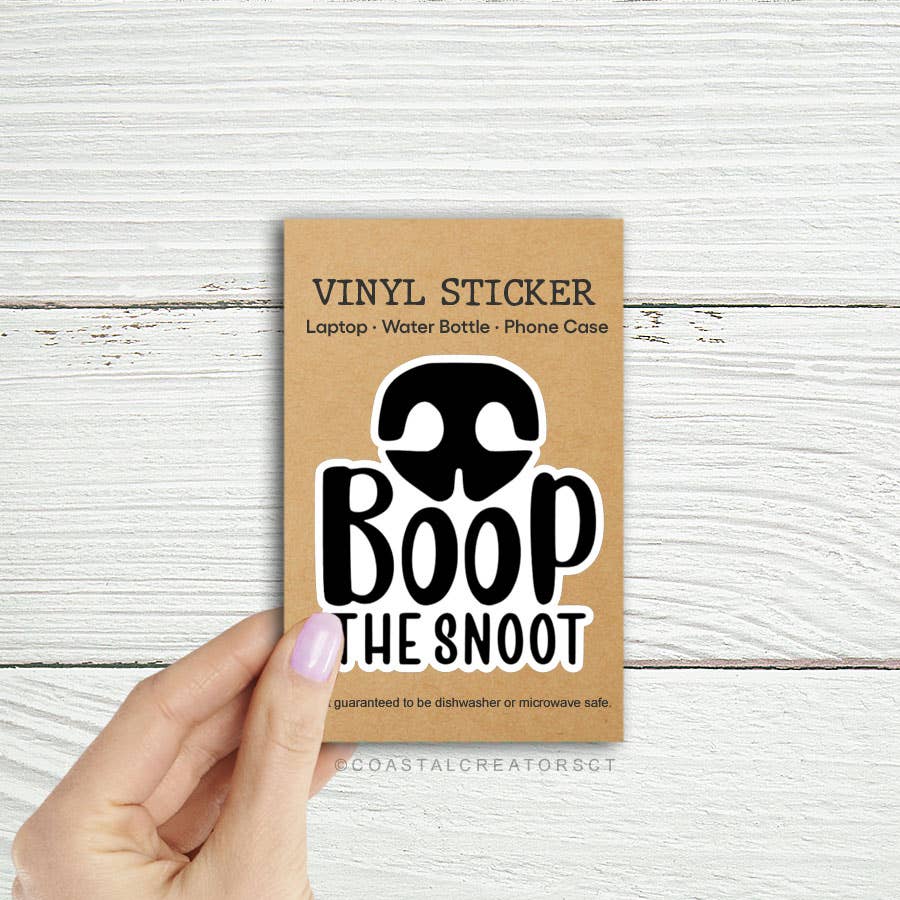 Boop the Snoot Dog Sticker