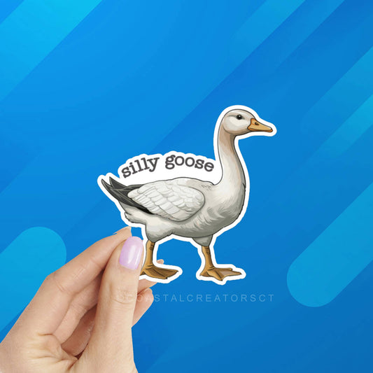 Silly Goose Waterproof Laptop Bottle Sticker