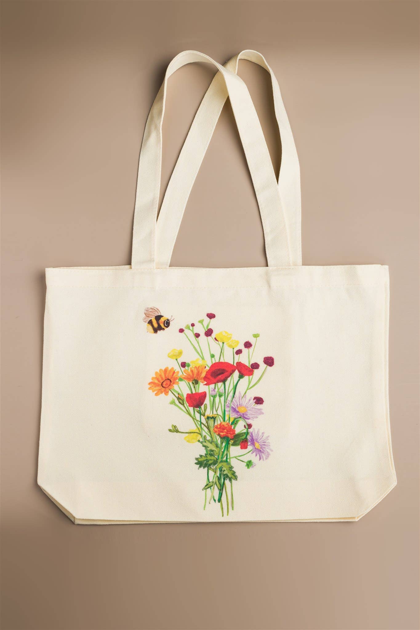 Bee and Flower Tote Bag