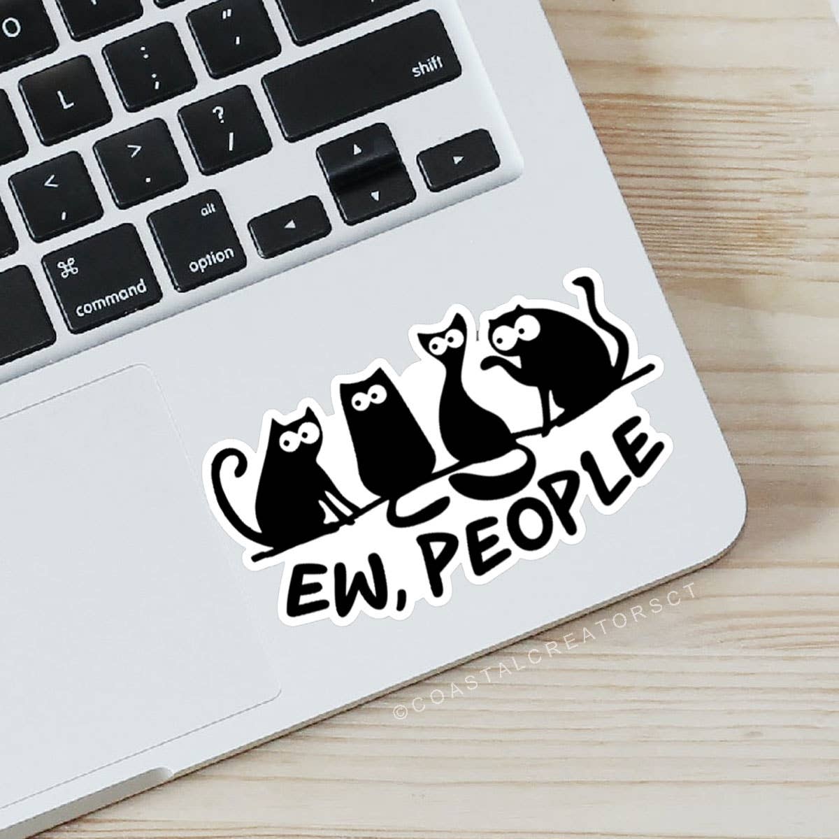 Cat "Ew People" Sticker