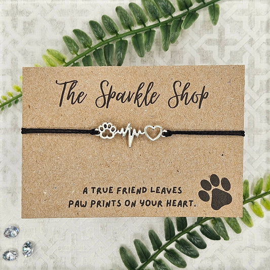 "Paw Prints on Your Heart" Dog/Cat Charm Bracelet