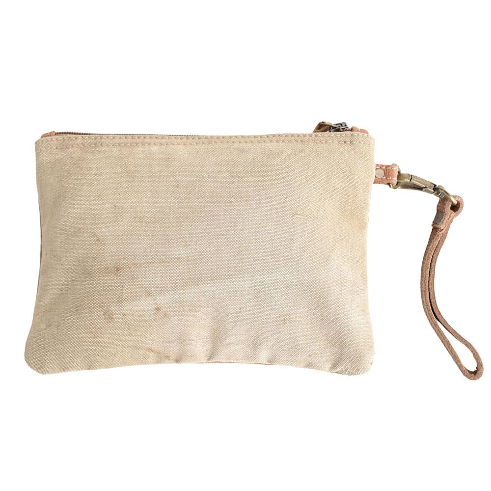 Vintage Flag Wristlet