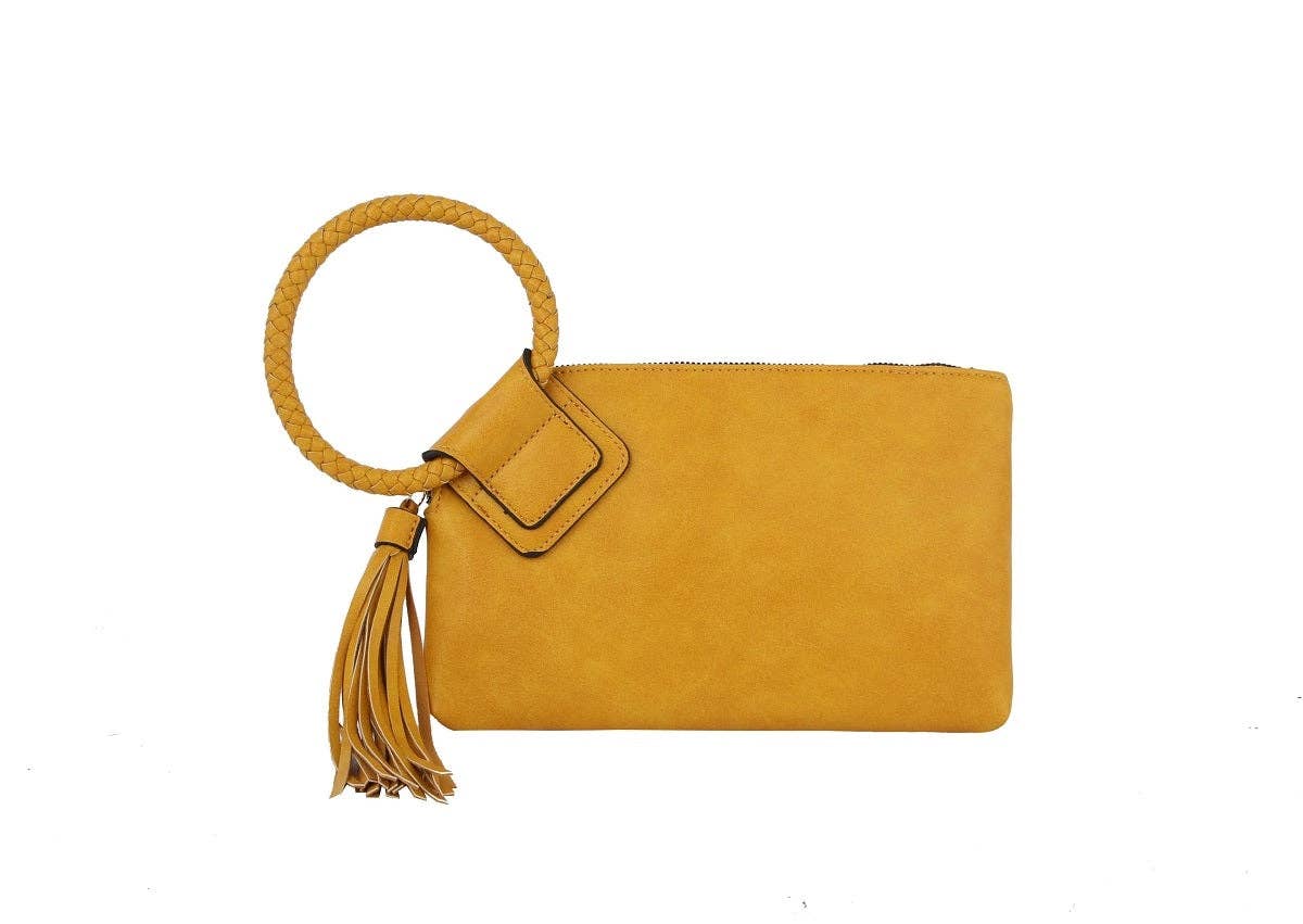 Soft Vegan Leather Wristlet/Clutch