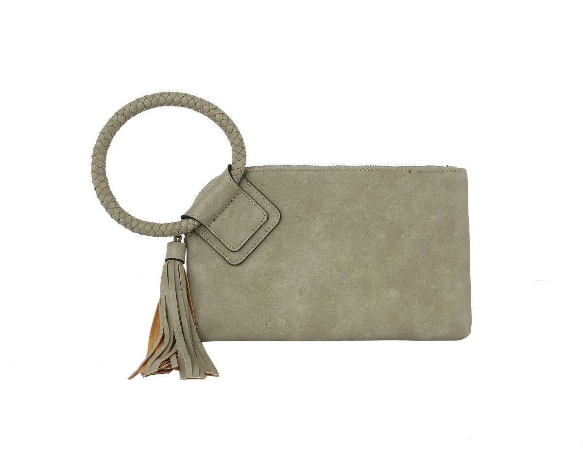 Soft Vegan Leather Wristlet/Clutch