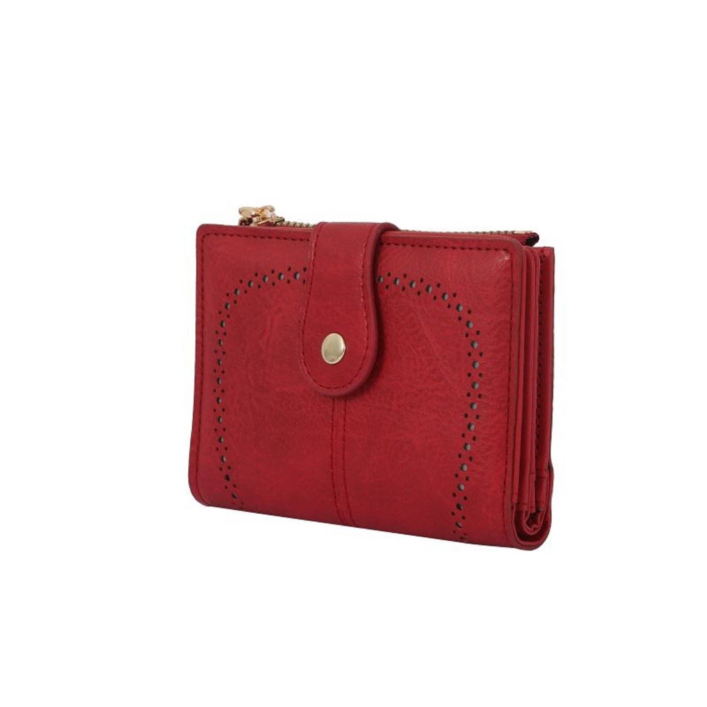 Lena Vegan Leather Laser Cut Out Detail Wallet