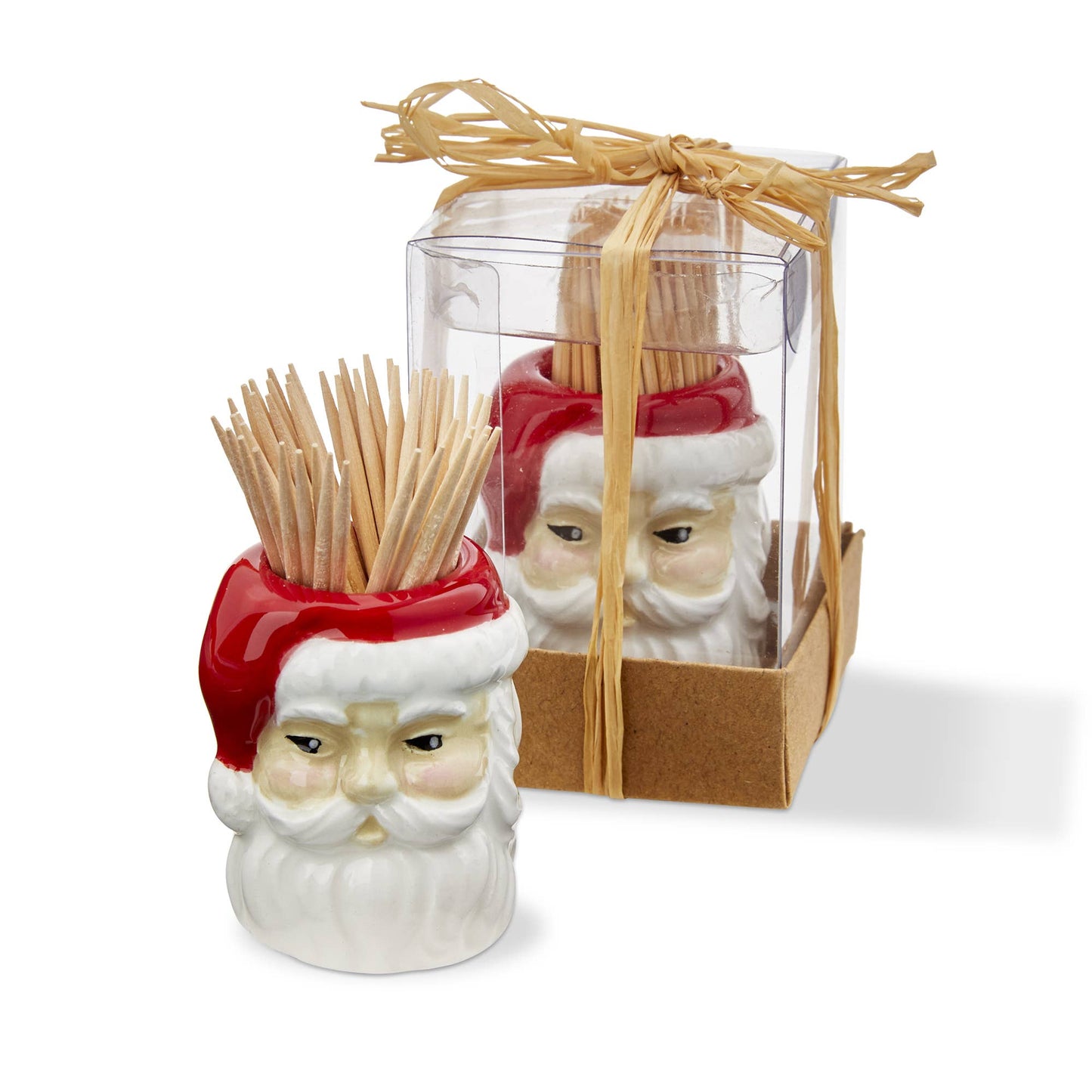 Vintage Santa Toothpick Holder Set