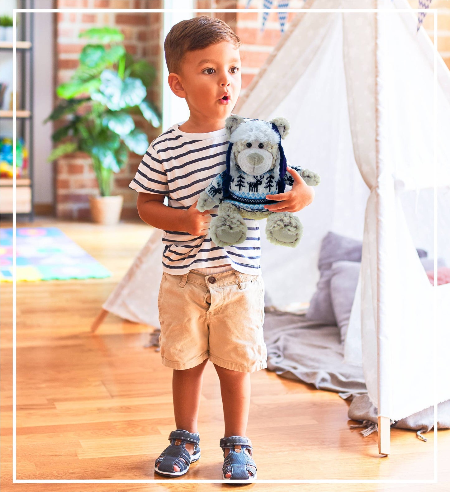 Super Soft Plush With Clothes - Polar Bear