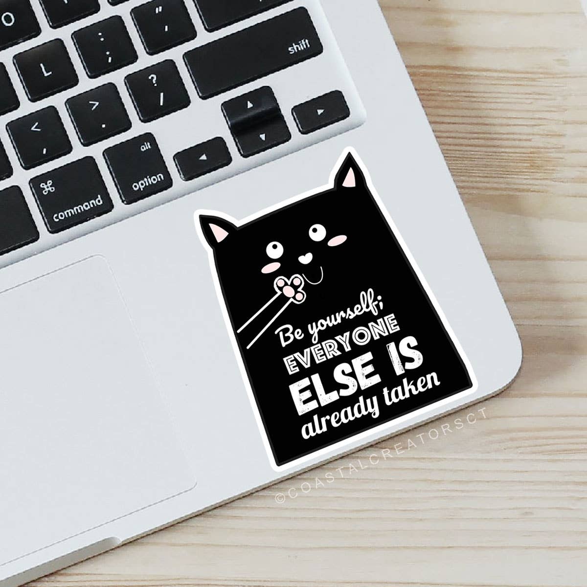 Be Yourself Everyone Else is Taken Cat Laptop Sticker