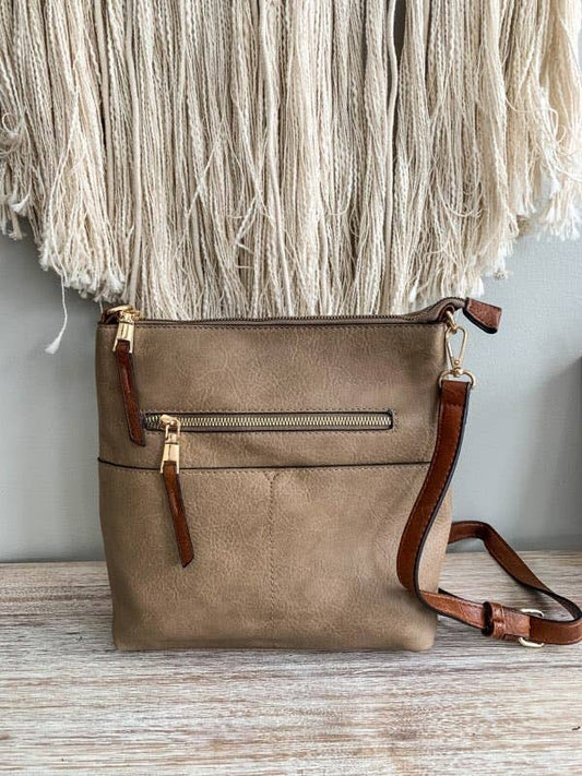 Elina Zipper Crossbody Bag