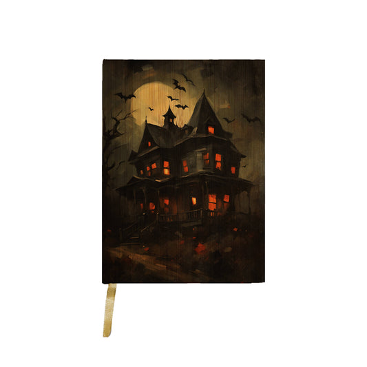 Haunted House With Bats Journal