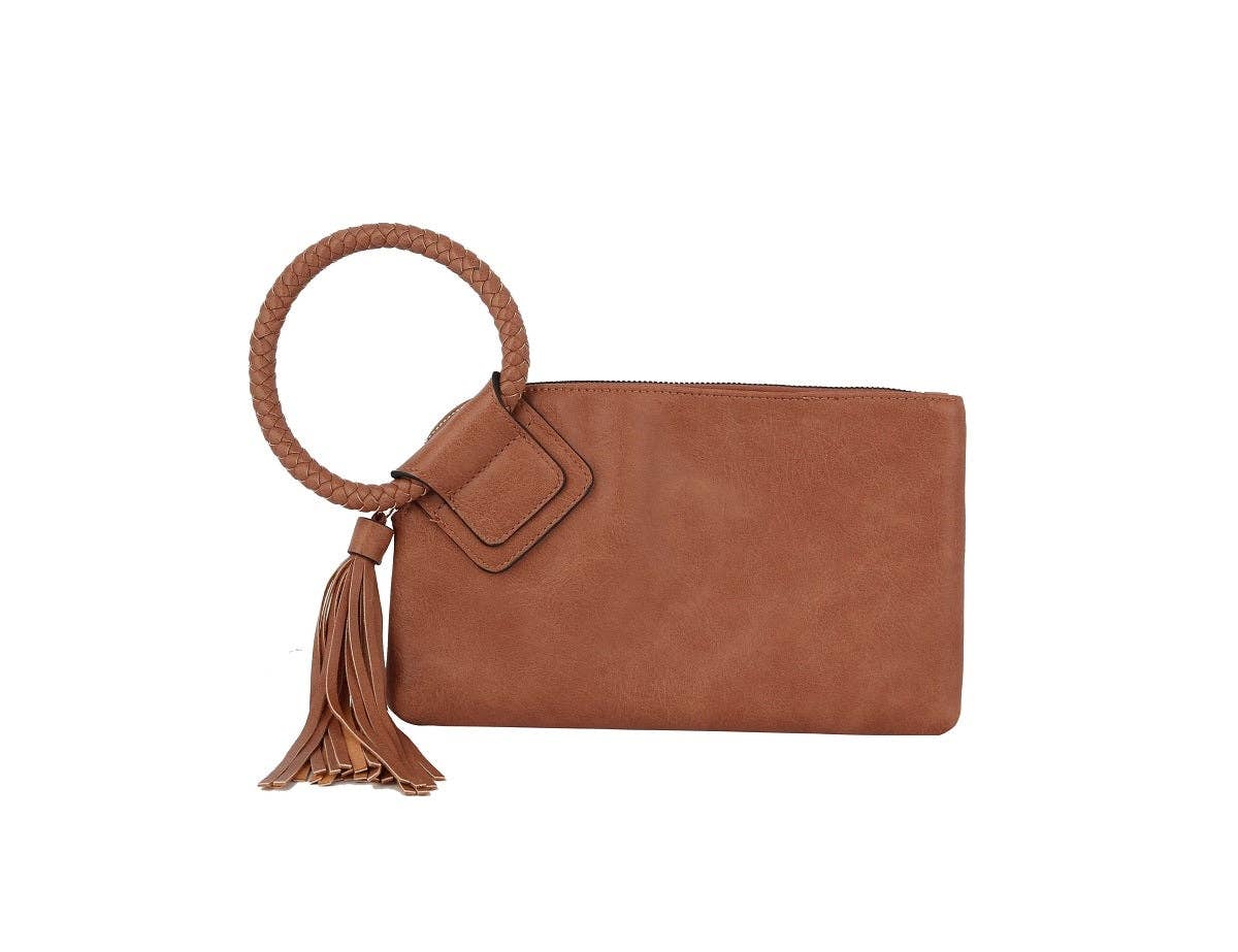 Soft Vegan Leather Wristlet/Clutch