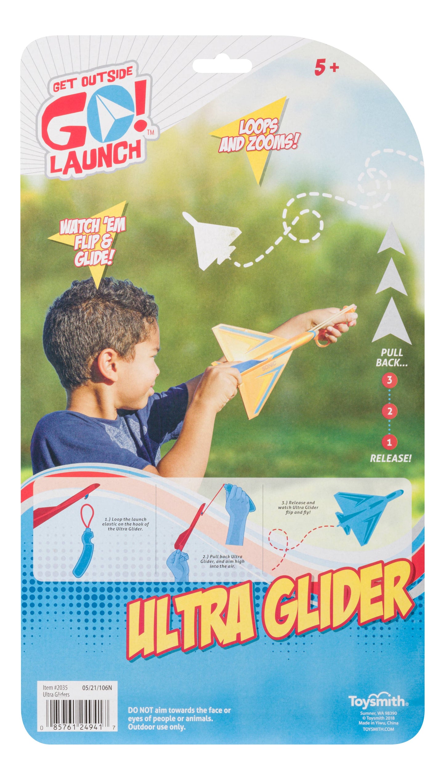 GO!™ Launch Ultra Glider Stunt Flyer, Set Of 2 Toy Planes