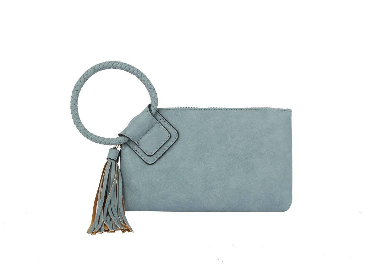 Soft Vegan Leather Wristlet/Clutch