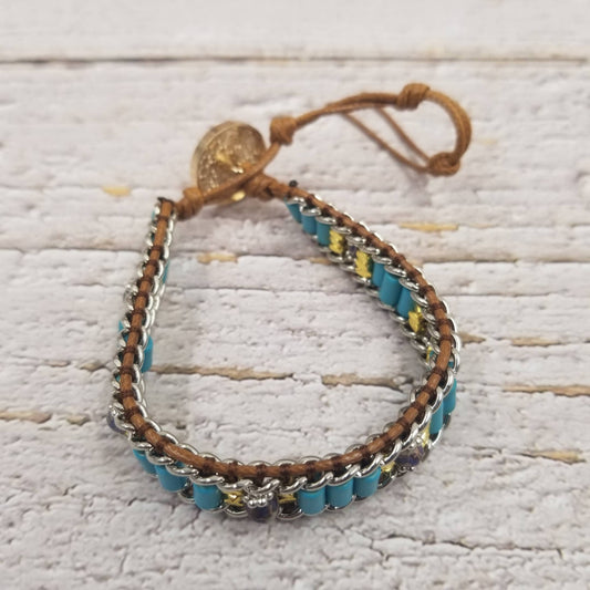 Handmade Boho Turquoise Bracelet