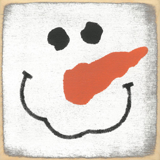 5X5 Snowman Face