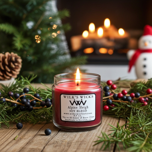 Alpine Sleigh Candle - Handmade Soy Blend
